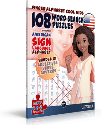 108 Word Search Puzzles with the American Sign Language Alphabet – Bundle 01