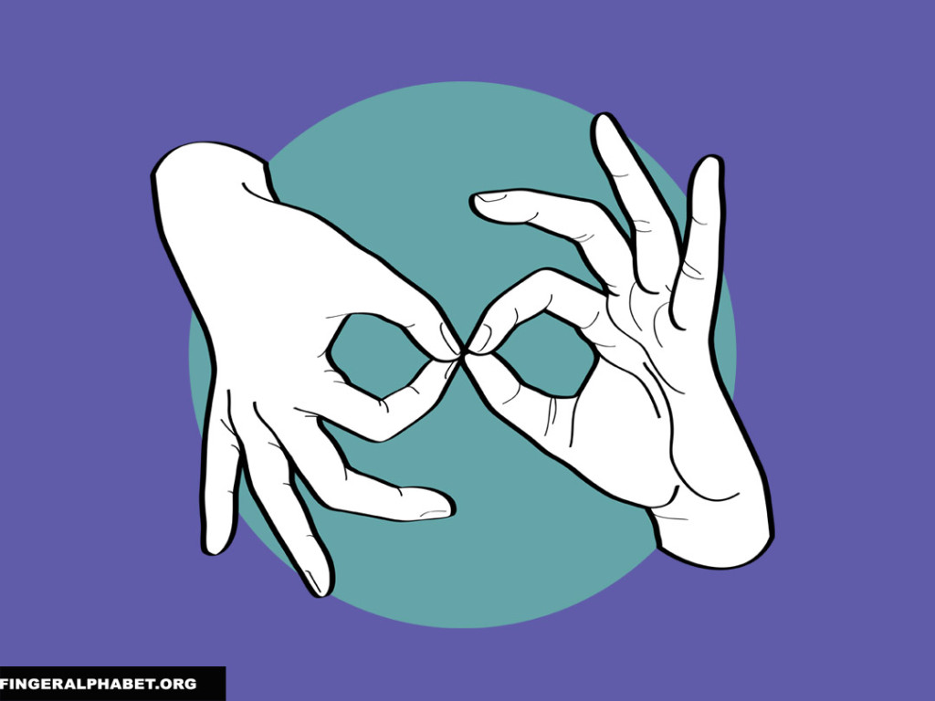 ASL Interpreter – White on Turquoise