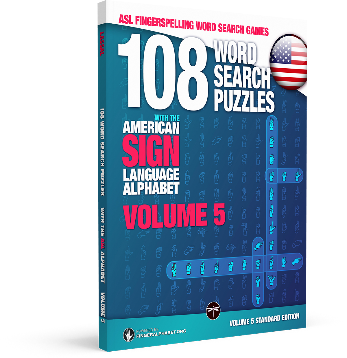 108 Word Search Puzzles with The American Sign Language Alphabet: Vol 5 Standard Edition