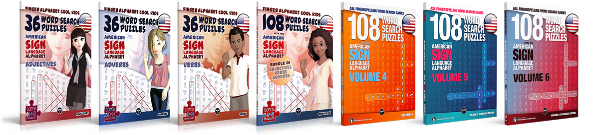 project fingeralphabet ASL word search books