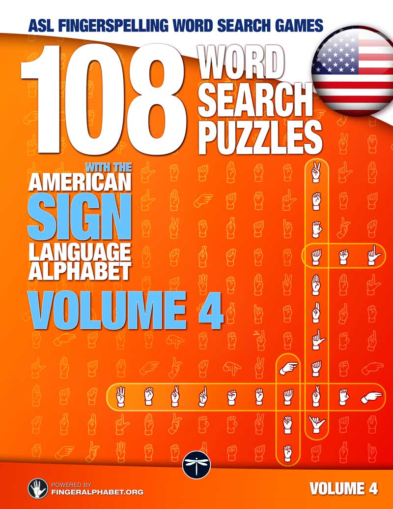 ASL Fingerspelling Word Search Games, Volume 4