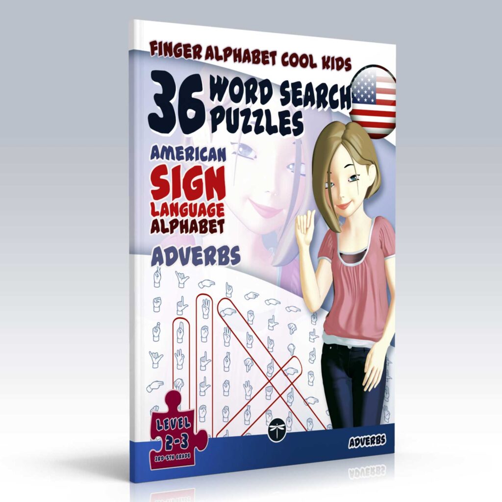 FingerAlphabet Cool Kids: Adverbs, cover and spine