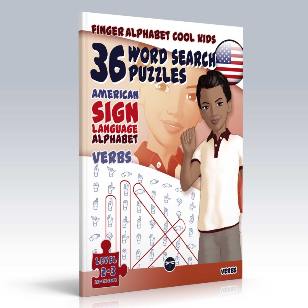 FingerAlphabet Cool Kids: Verbs, cover and spine