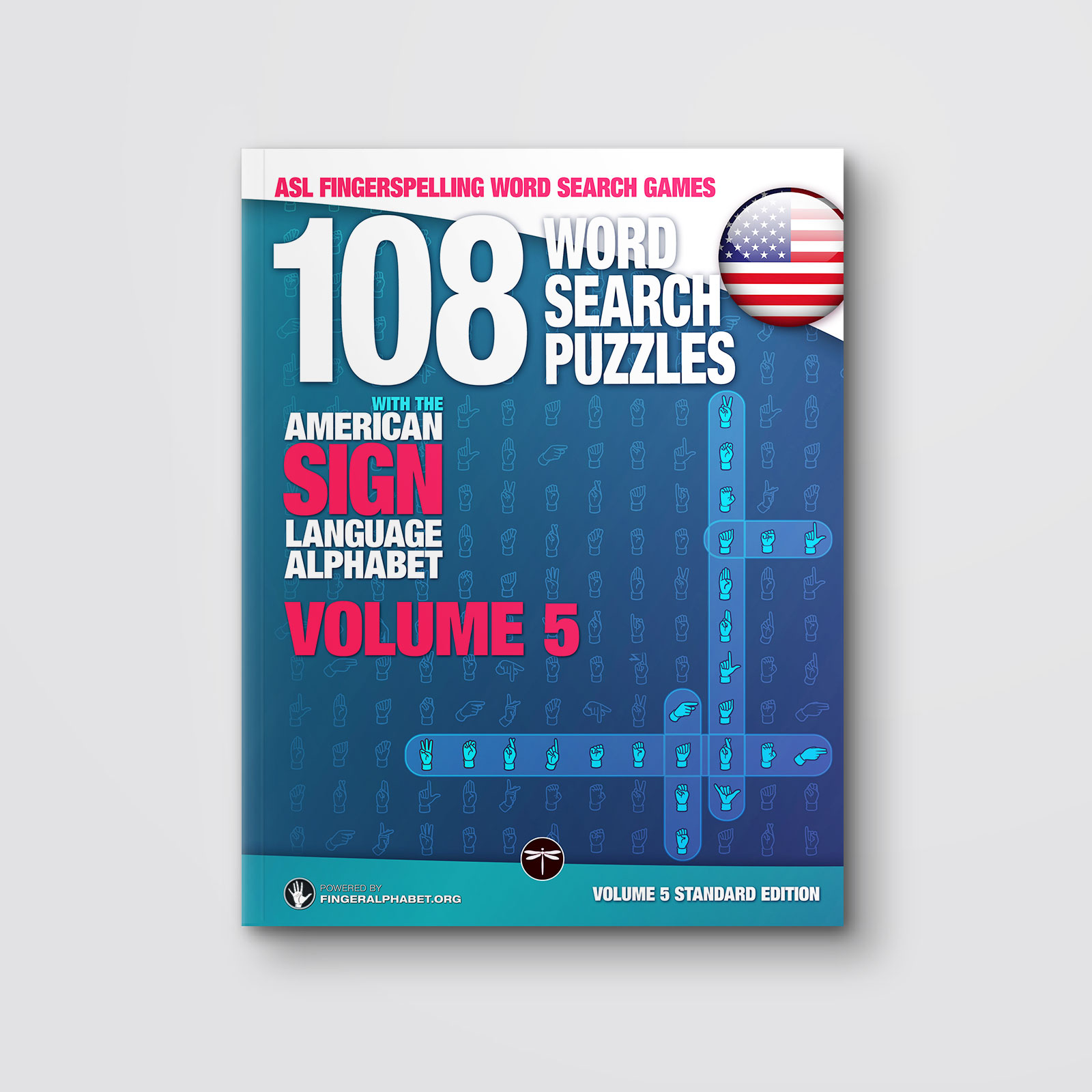 Cover of ASL Fingerspelling Word Search Games, Volume 5