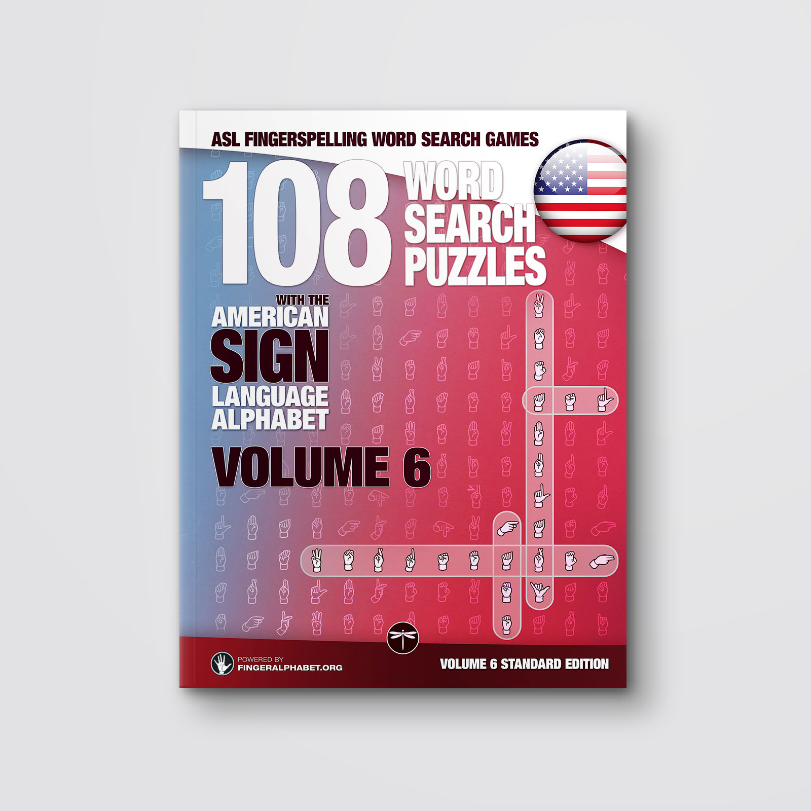 Cover of ASL Fingerspelling Word Search Games, Volume 6