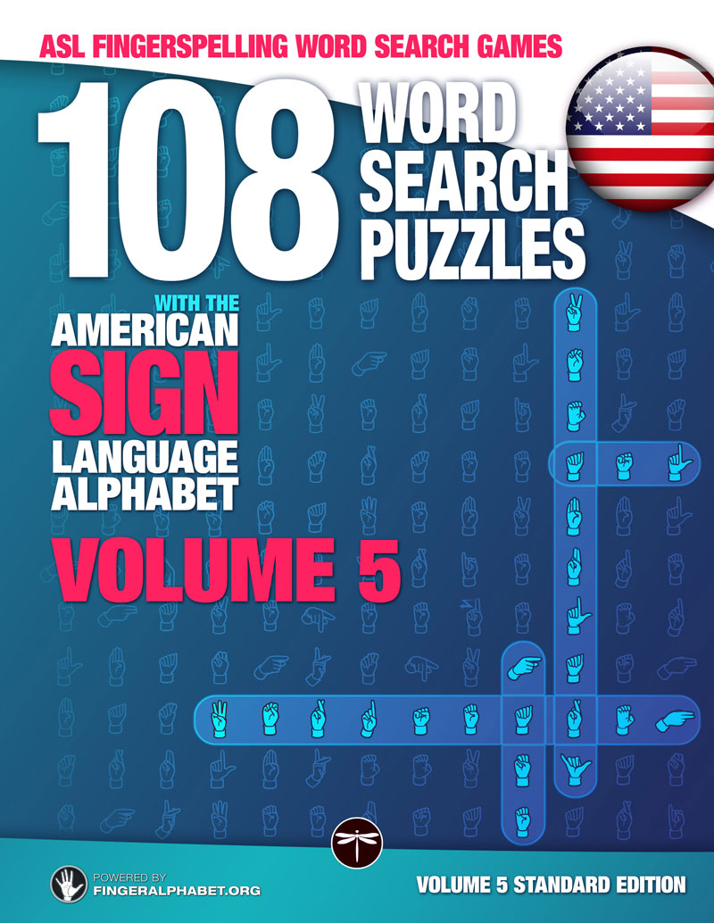 ASL Fingerspelling Word Search Games, Volume 5