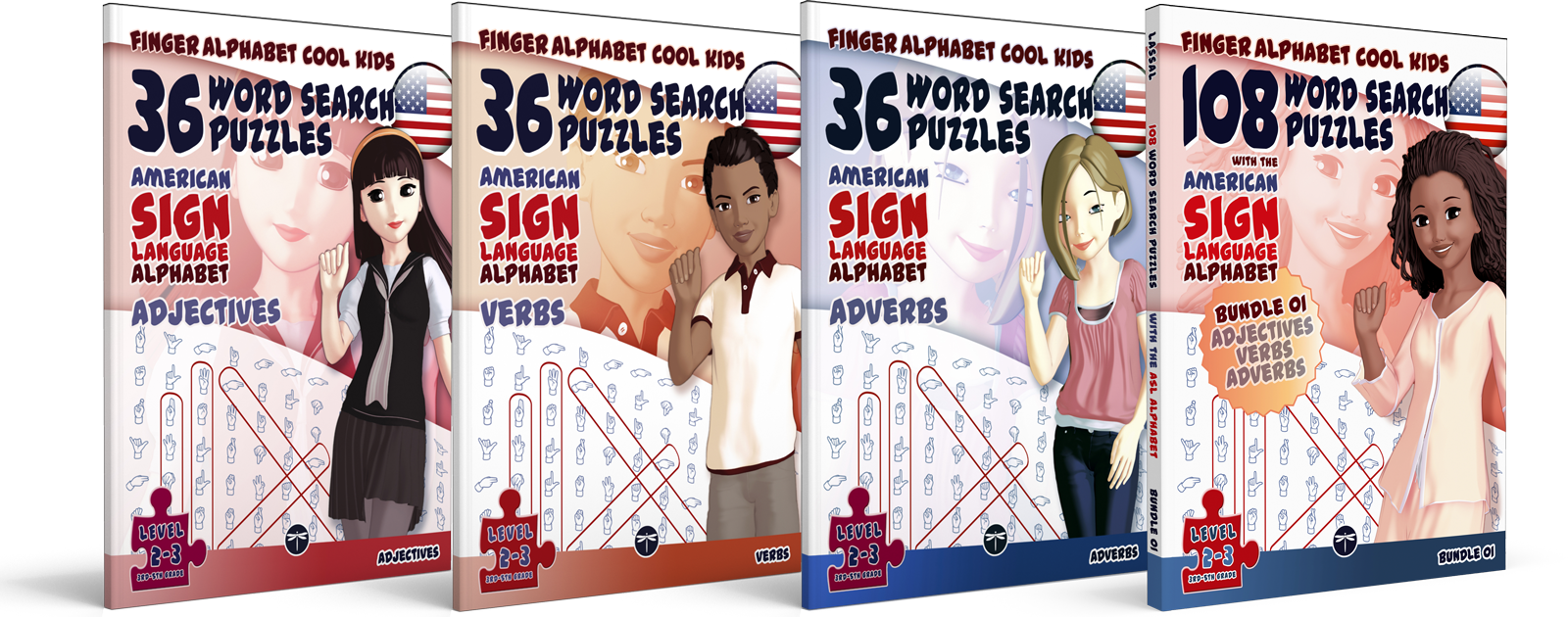 FingerAlphabet Cool Kids books