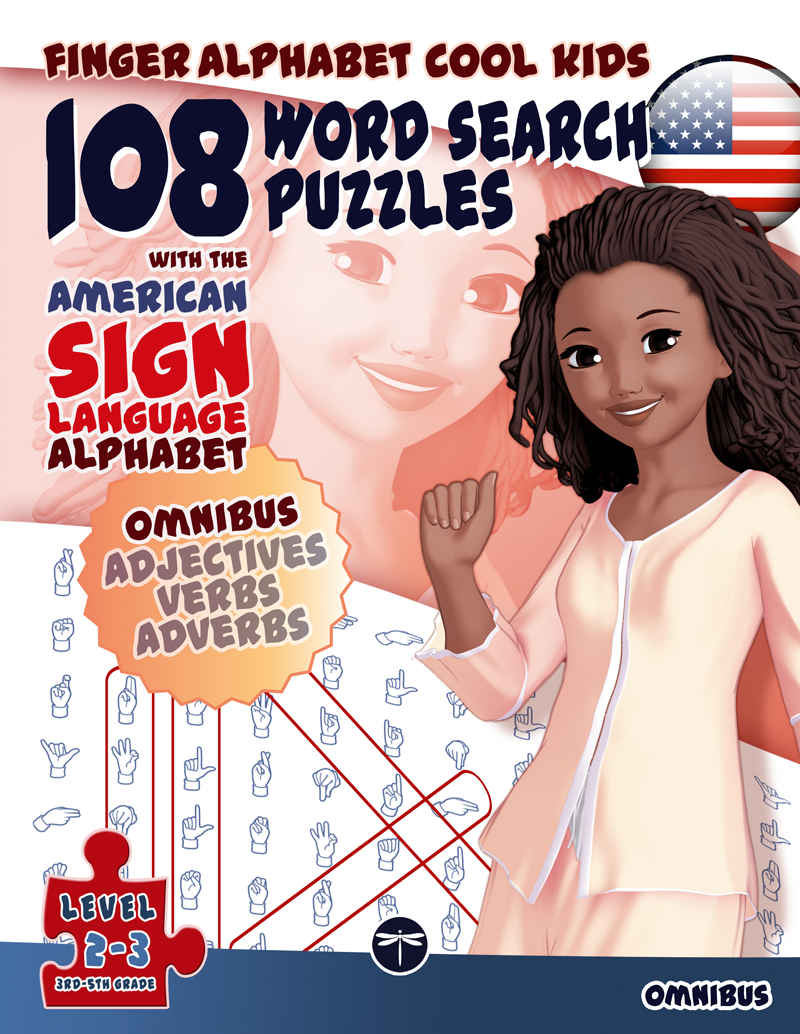 FingerAlphabet Cool Kids Omnibus: Adjectives, Verbs, Adverbs